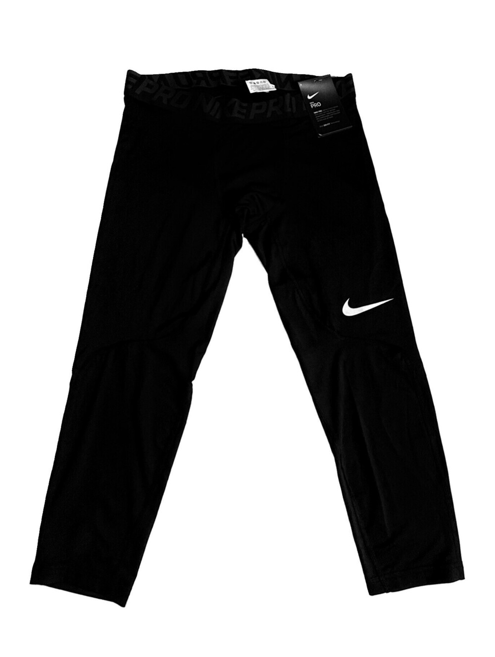 Nike Pro Dri-FIT Men's Compression Training Pants Moisture Wicking Black L